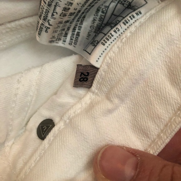 Guess crop midi white pants size28 - Picture 4 of 4